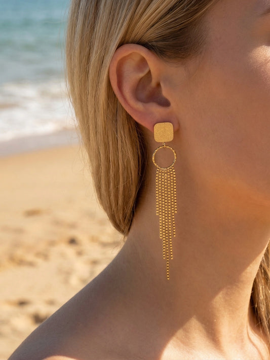 Boucles d’oreilles en acier inoxydable