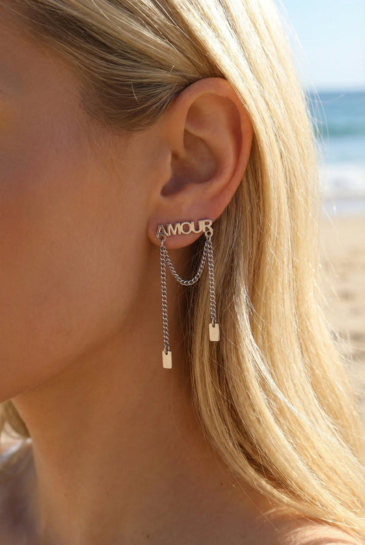 Boucles d’oreilles en acier inoxydable