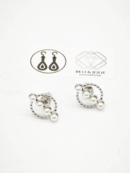 Boucles d’oreilles en acier inoxydable