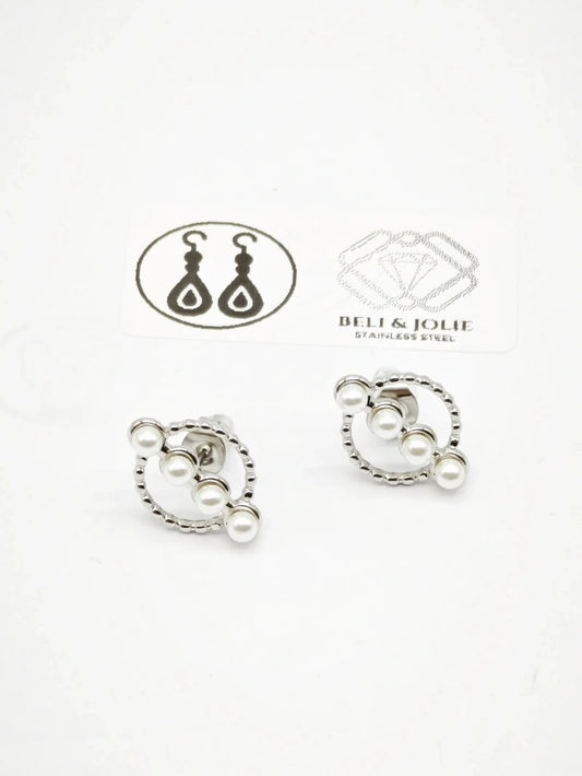 Boucles d’oreilles en acier inoxydable