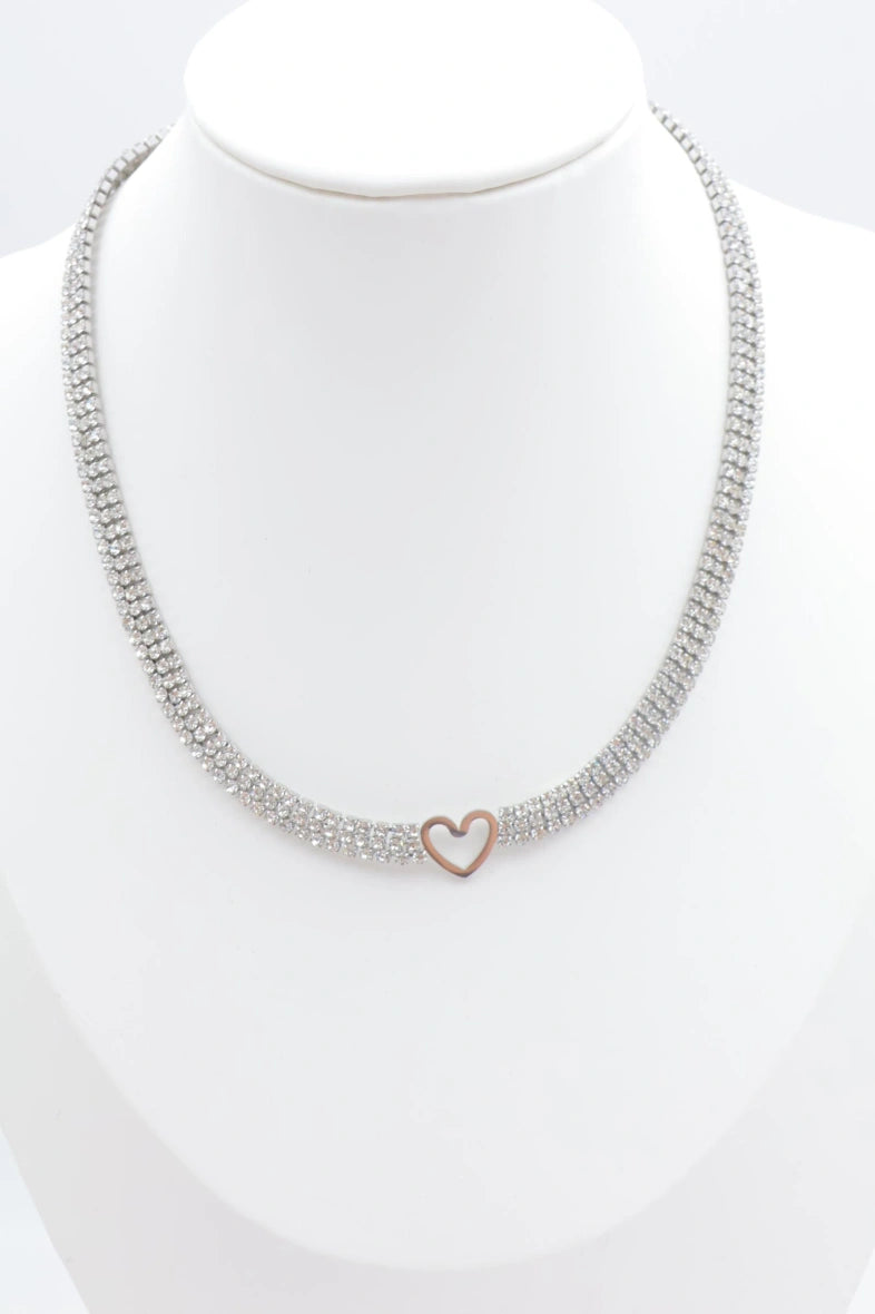 Collier en acier inoxydable - ARGENT