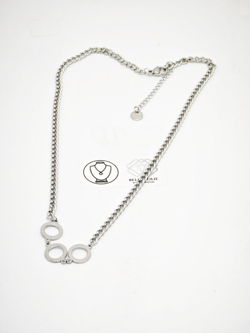 Collier en acier inoxydable - ARGENT