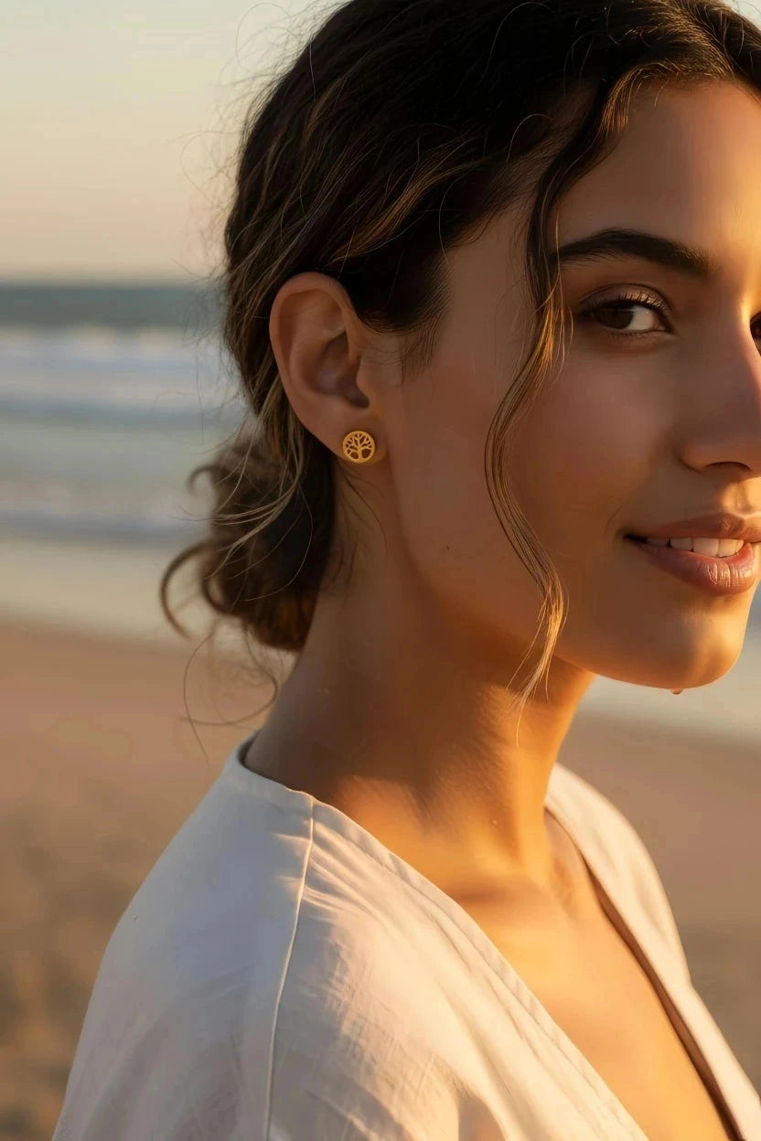 Boucles d’oreilles en acier inoxydable