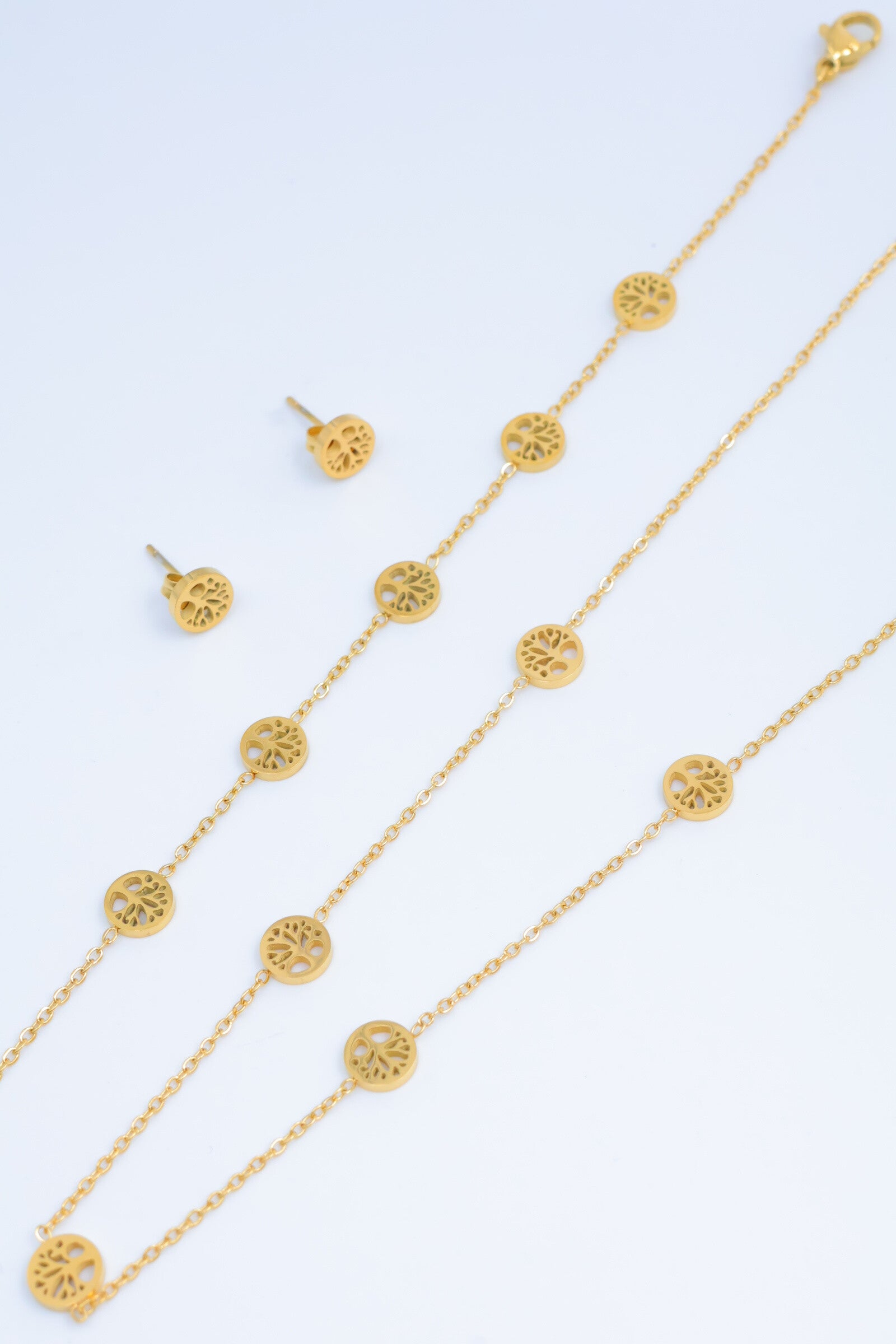 Parure de bijoux en acier inoxydable - DORÉ