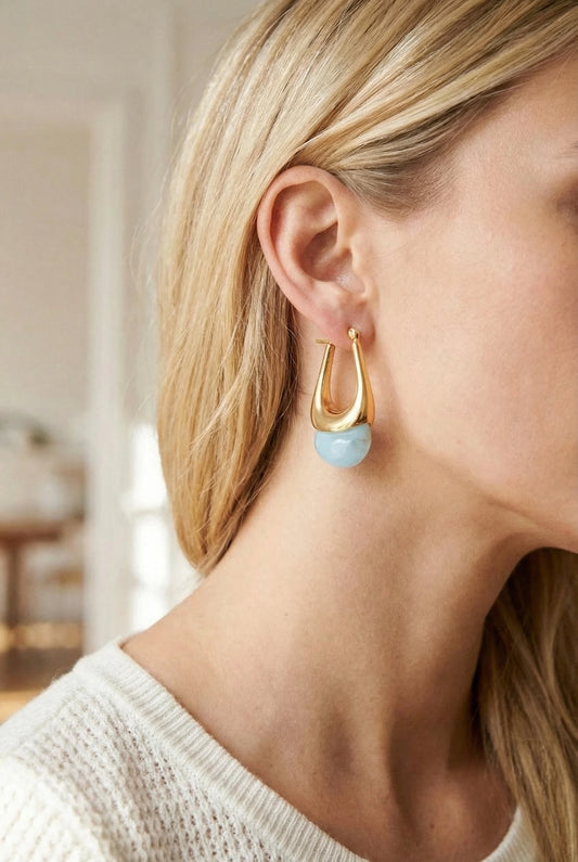 Boucles d’oreilles en acier inoxydable