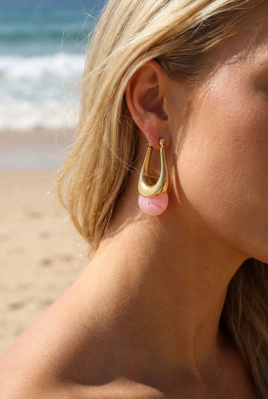 Boucles d’oreilles en acier inoxydable
