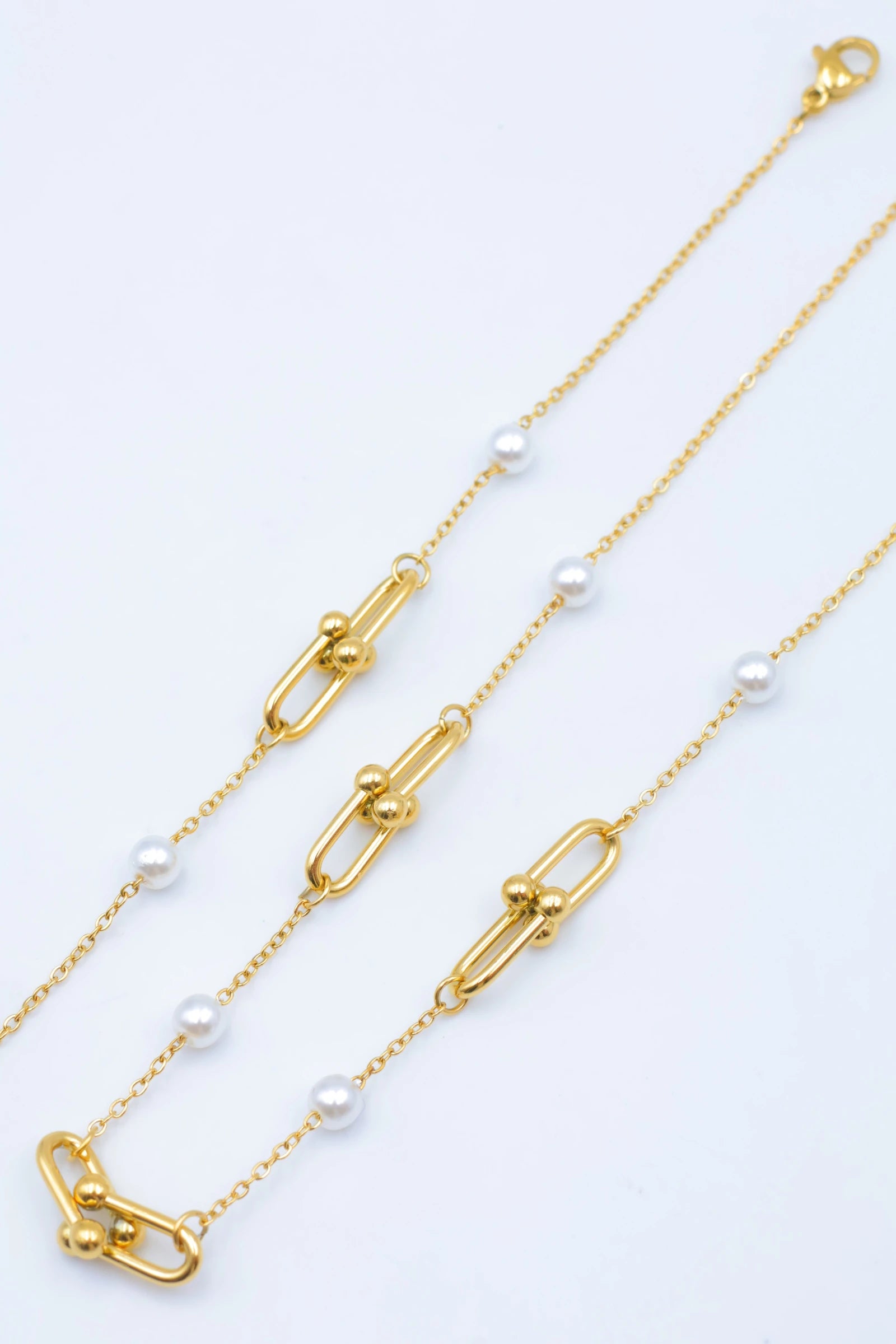 Parure de bijoux en acier inoxydable - DORÉ