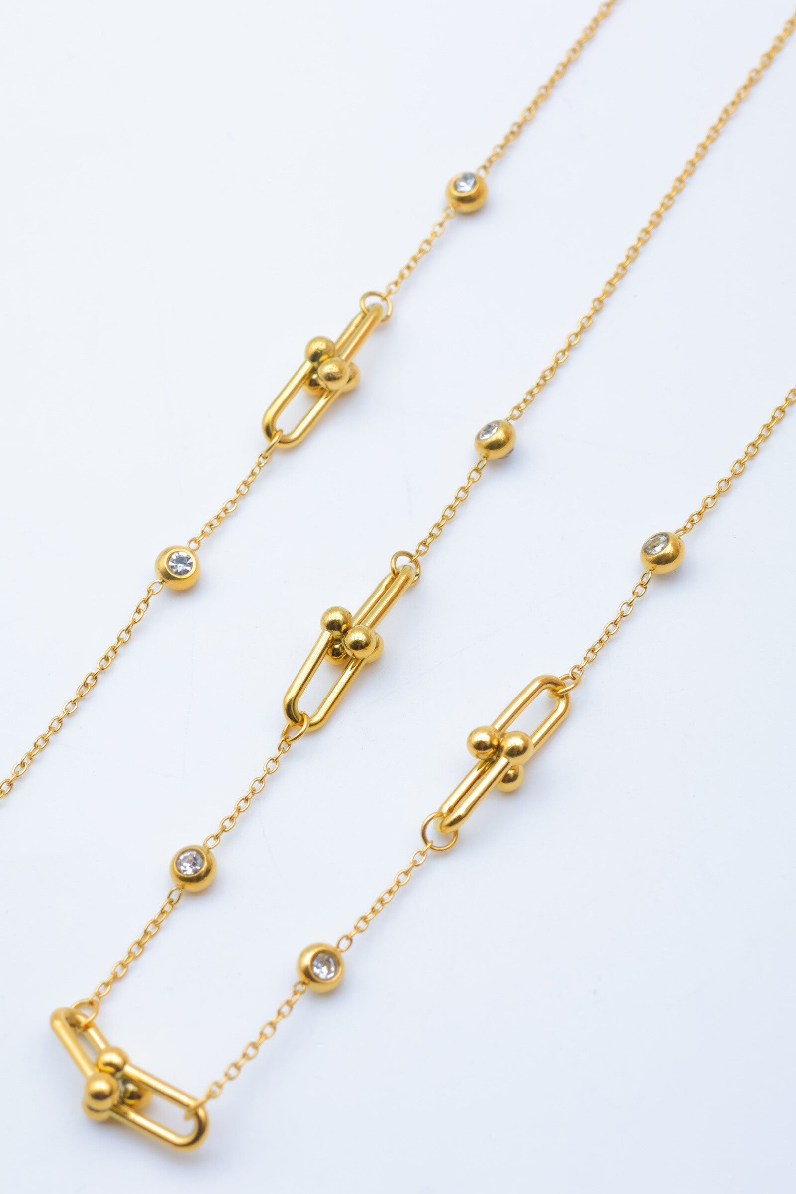 Parure de bijoux en acier inoxydable - DORÉ