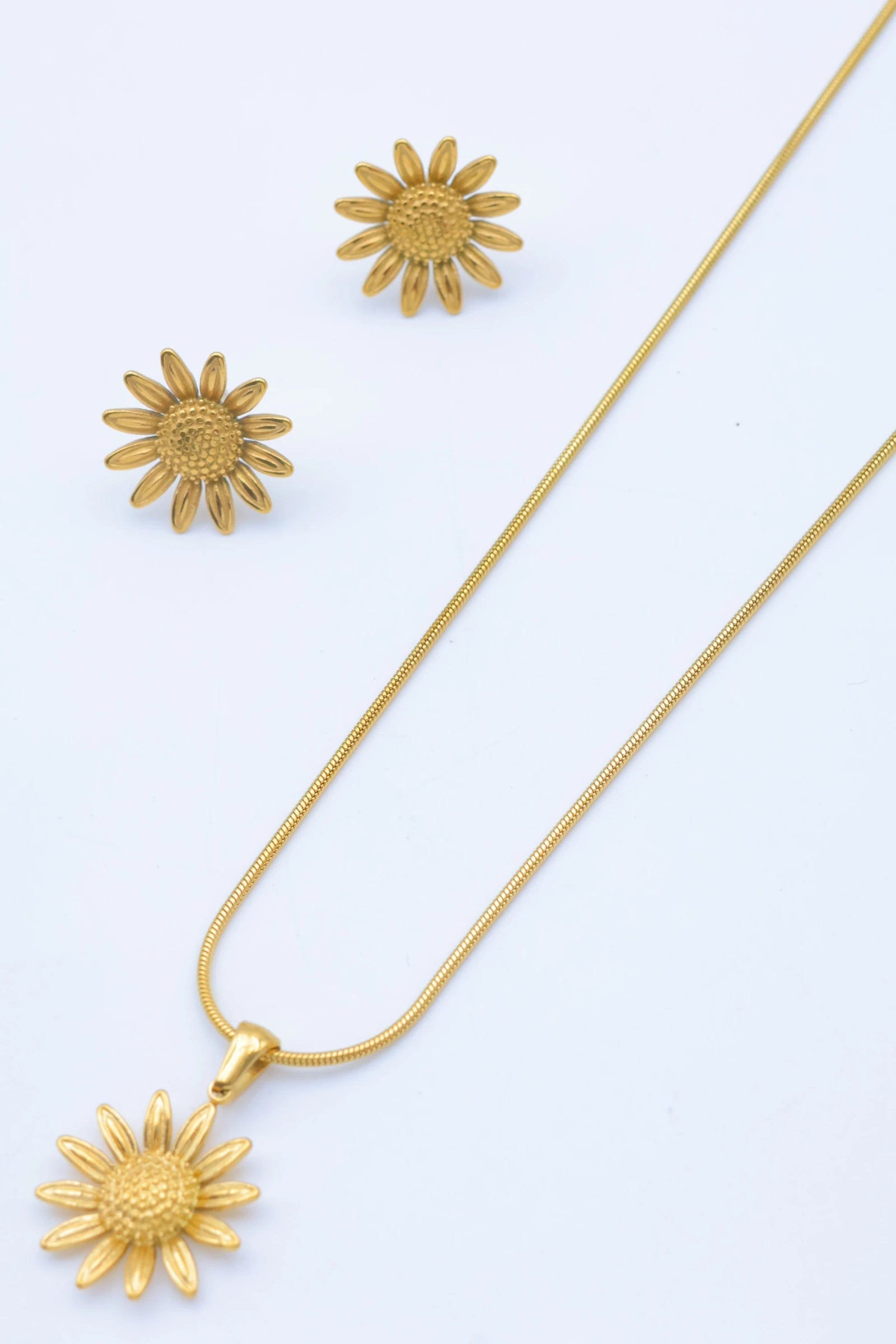Parure de bijoux en acier inoxydable - DORÉ