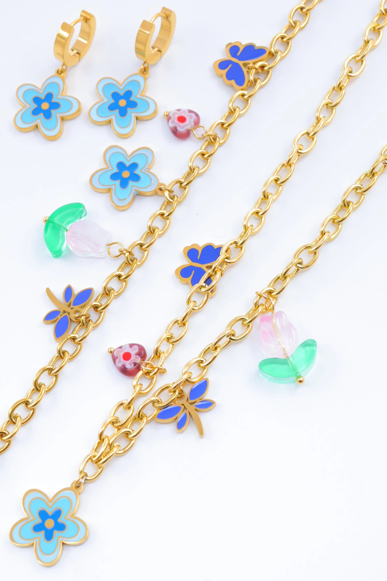 Parure de bijoux en acier inoxydable - DORÉ