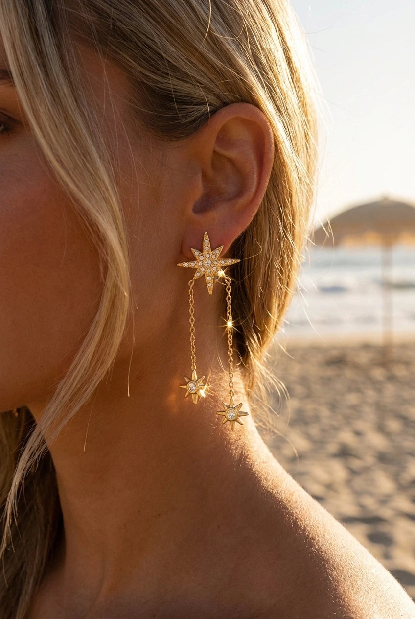 Boucles d’oreilles en acier inoxydable