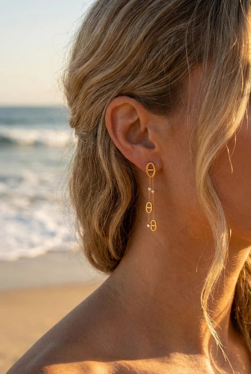 Boucles d’oreilles en acier inoxydable