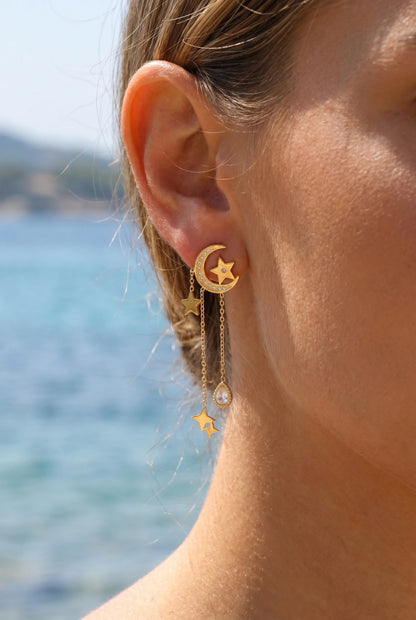 Boucles d’oreilles en acier inoxydable