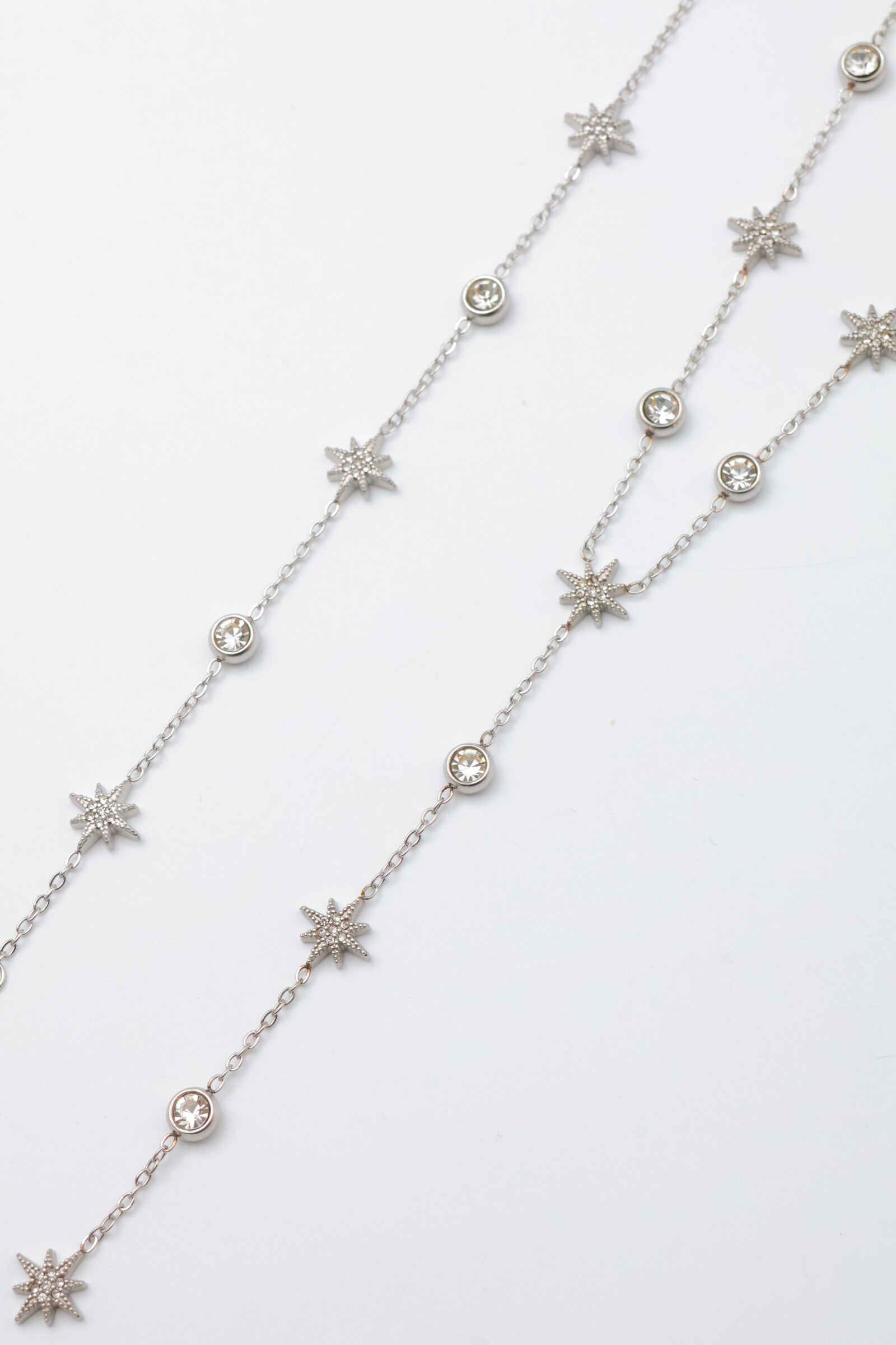 Parure de bijoux en acier inoxydable - ARGENT