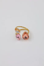 Bague ajustable en acier inoxydable - MULTICOLORE