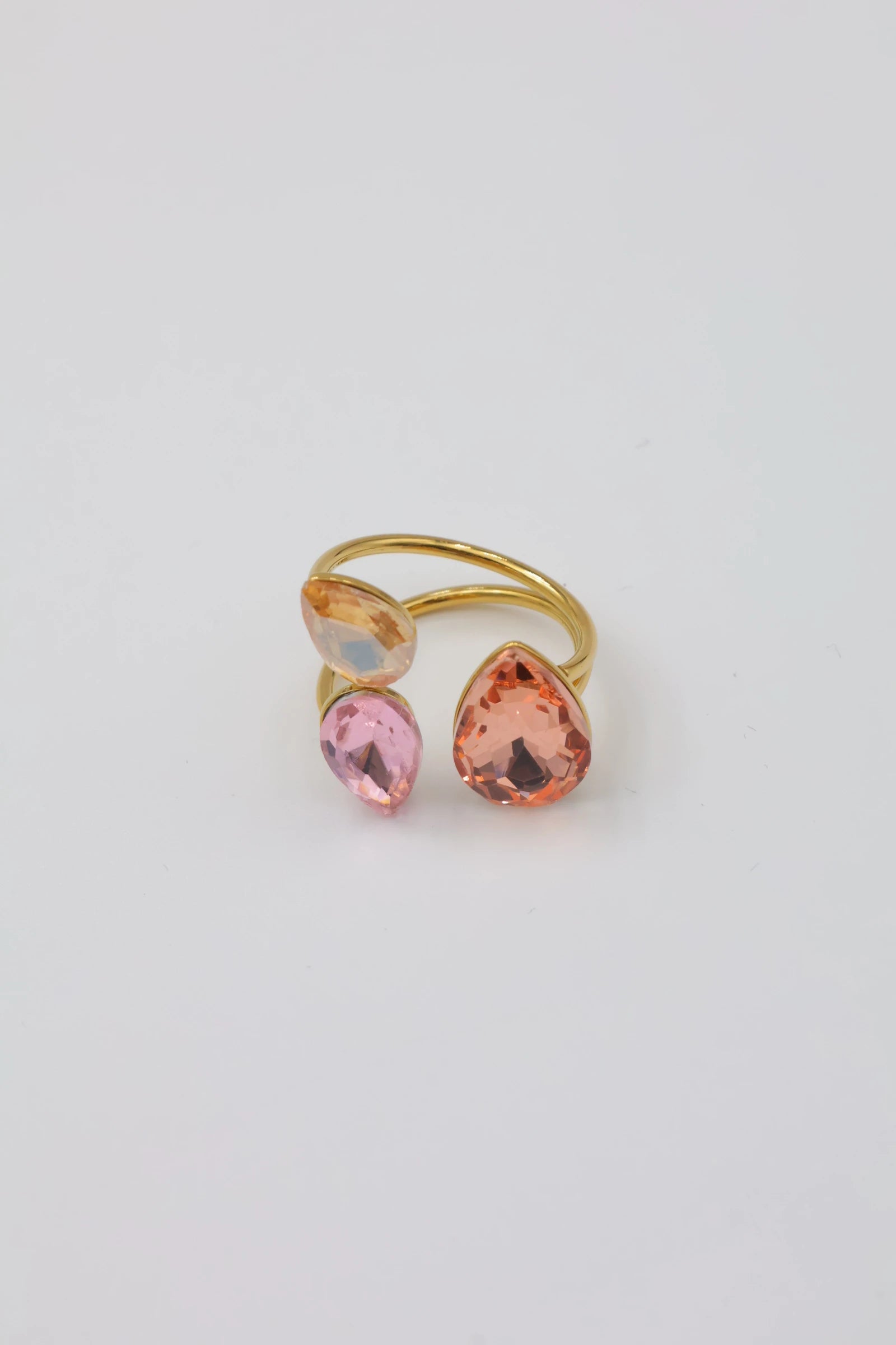 Bague ajustable en acier inoxydable - MULTICOLORE