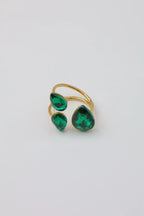 Bague ajustable en acier inoxydable - VERT