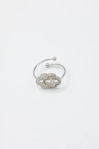 Bague ajustable en acier inoxydable - ARGENT