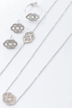 Parure de bijoux en acier inoxydable - ARGENT