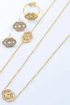 Parure de bijoux en acier inoxydable - DORÉ