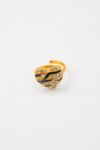 Bague ajustable en acier inoxydable - NOIR