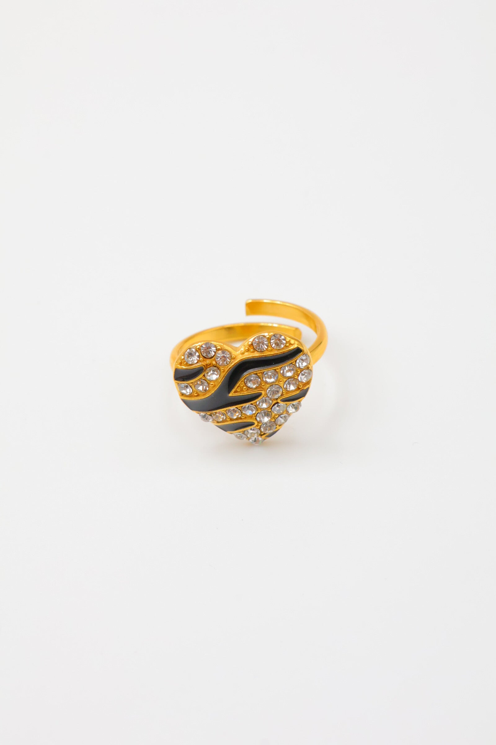 Bague ajustable en acier inoxydable - NOIR