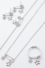 Parure de bijoux en acier inoxydable - ARGENT