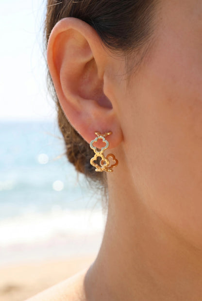 Boucles d’oreilles en acier inoxydable