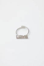 Bague ajustable en acier inoxydable - ARGENT