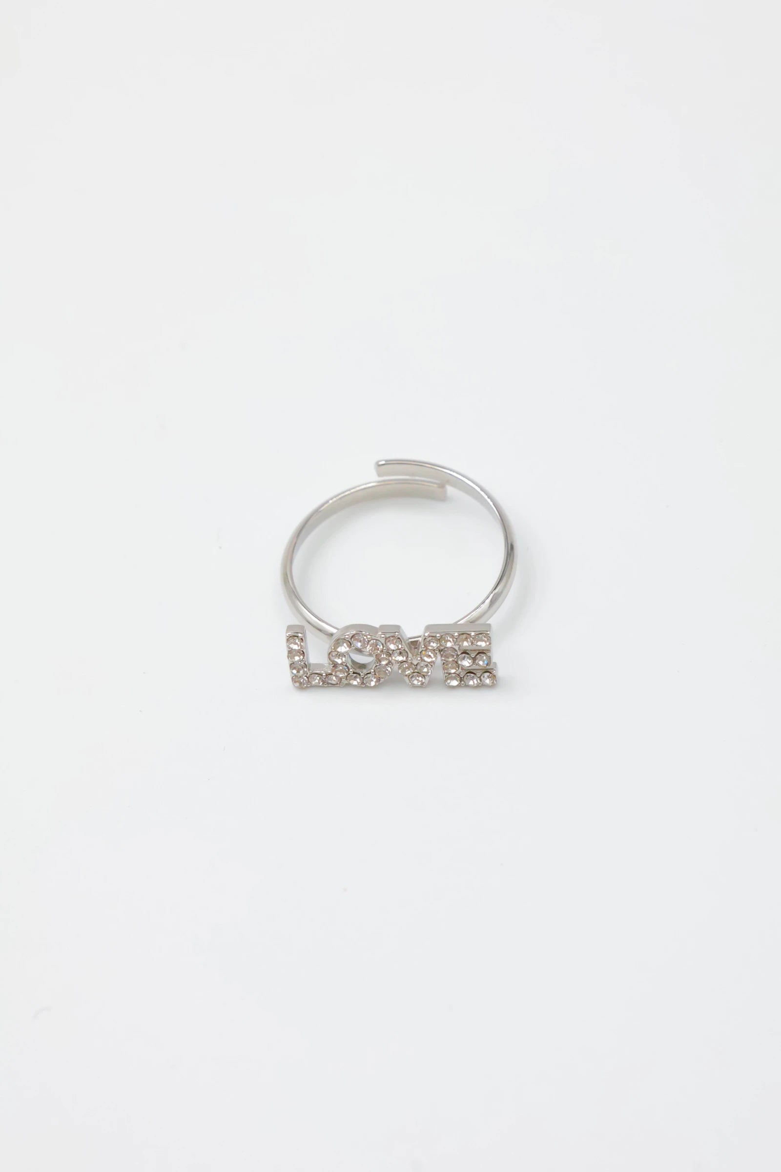 Bague ajustable en acier inoxydable - ARGENT