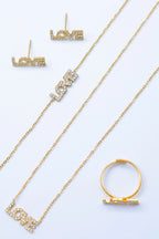 Parure de bijoux en acier inoxydable - DORÉ