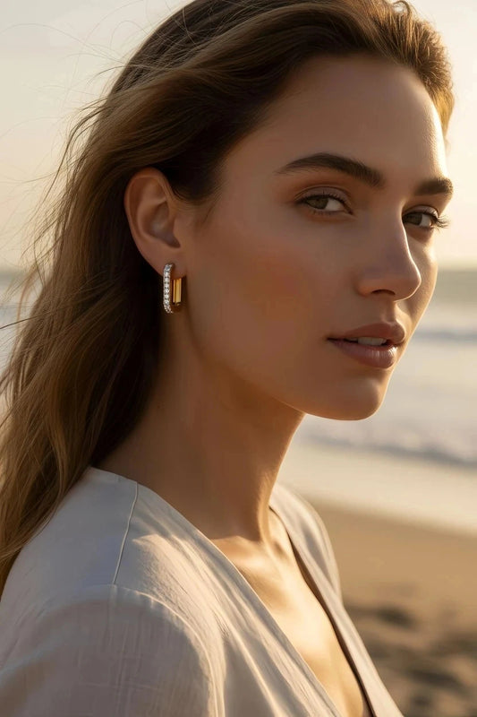 Boucles d’oreilles en acier inoxydable
