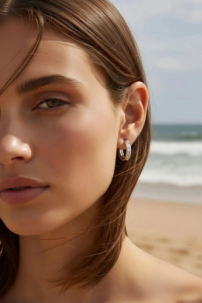 Boucles d’oreilles en acier inoxydable