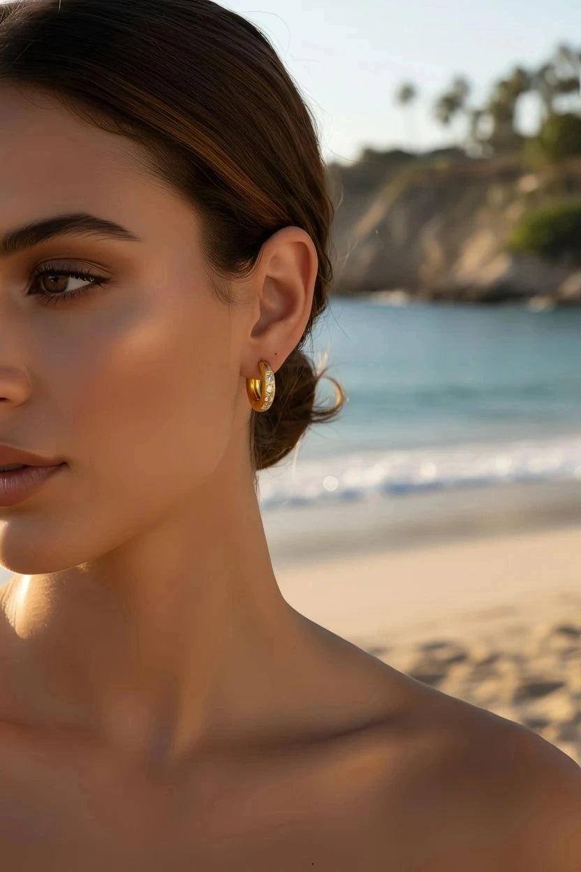 Boucles d’oreilles en acier inoxydable
